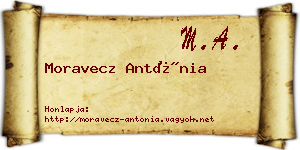 Moravecz Antónia névjegykártya